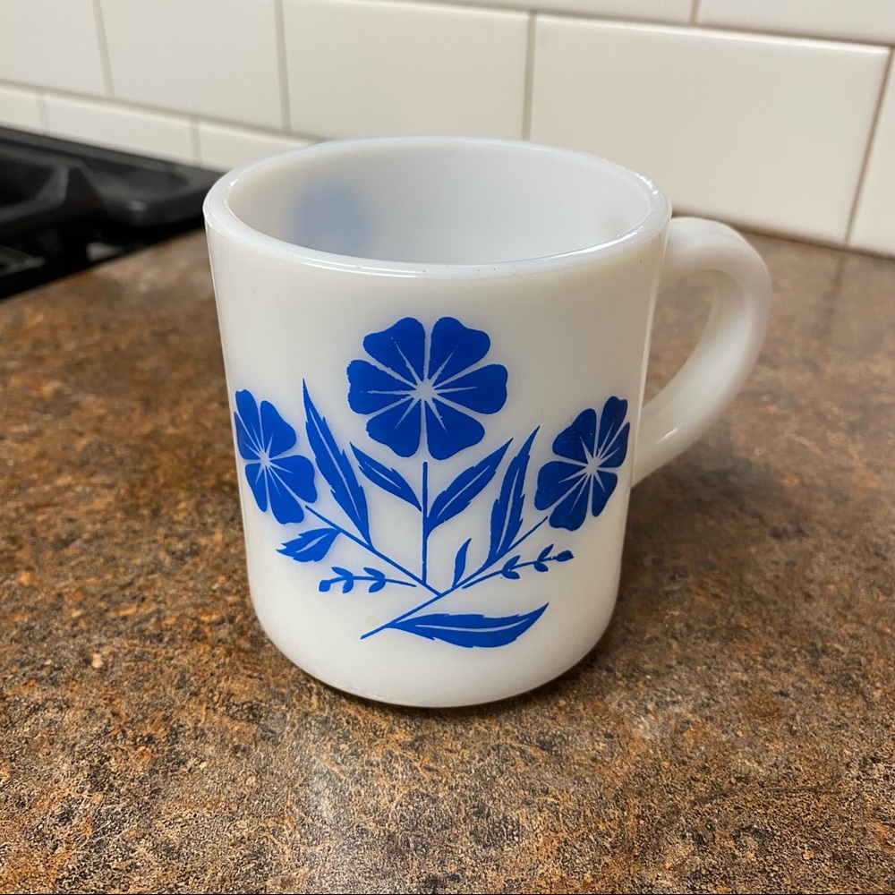 Vintage Milk Glass Mug